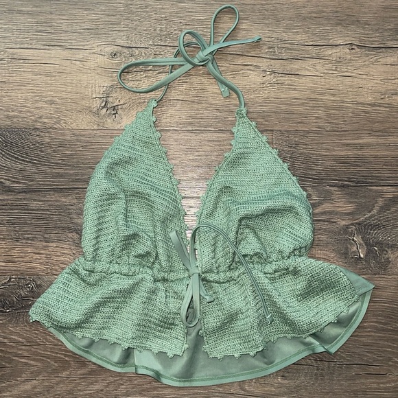 wild fable Other - Wild Fable crocheted bikini top L